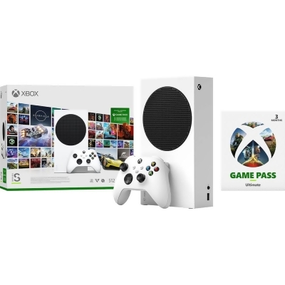 Microsoft XBOXS3MOGPBU Xbox Series S 512GB All-Digital Starter Bundle Console with Xbox Game Pass (Disc-Free Gaming) - 