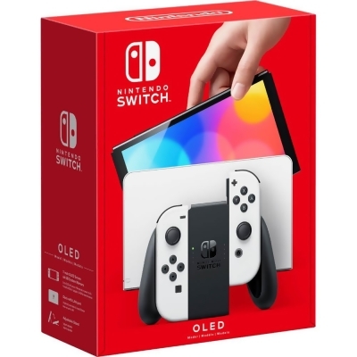 Nintendo NSWOLEDWHITE Switch - OLED Model with White Joy-Con - White 