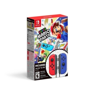 Nintendo NSWJOYRBMARP Joy-Con Red/Blue Controllers - Super Mario Party Digital Edition Bundle 