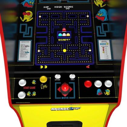 Arcade1up AR1PACLEGDEL Bandai Namco Pac-Man Deluxe Arcade Cabinet alternate image