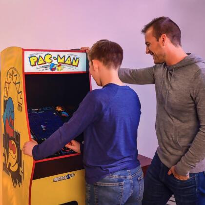 Arcade1up AR1PACLEGDEL Bandai Namco Pac-Man Deluxe Arcade Cabinet alternate image