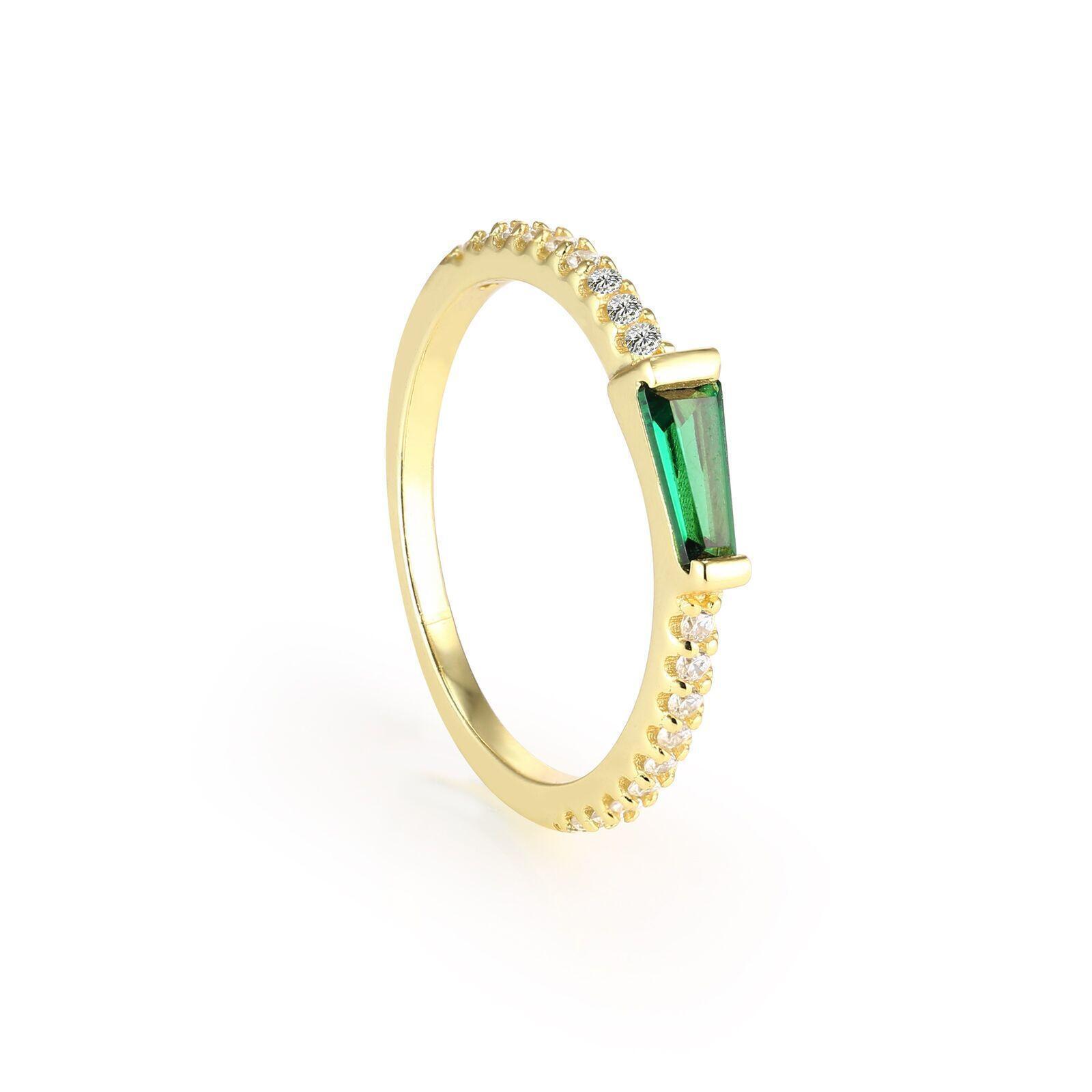 ZOE - Tapered Baguette Pave Ring
