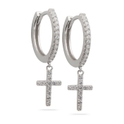 BRANDI - Cross Huggie Earring