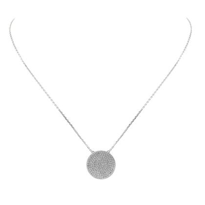 KAMILA - Pave Coin Pendant