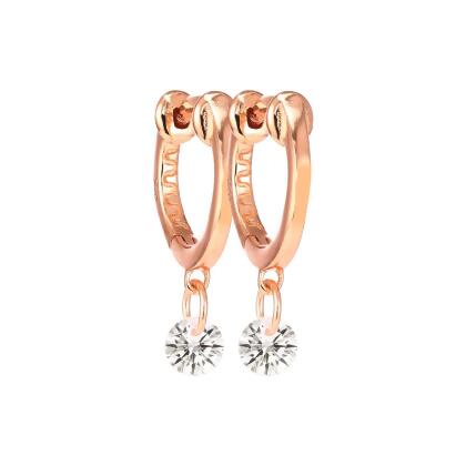 VANESSA - Pierced Round Cut Huggie Earrings