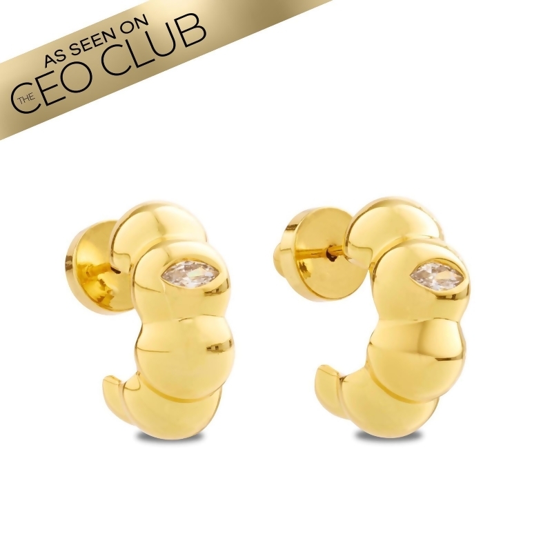 RYLIE – Bubble Half Hoop Earrings