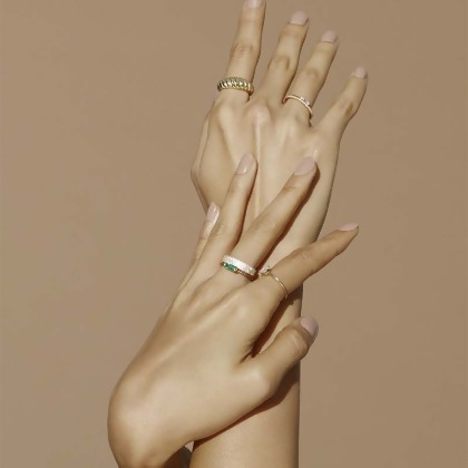STELLA - Pave Band Ring alternate image