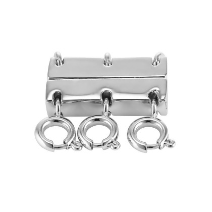 Layered MAGNETIC LAYERING CLASP shown in silver