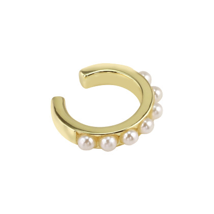 AVIVA – Glass Pearl Ear Cuff alternate image