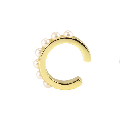 AVIVA – Glass Pearl Ear Cuff alternate image