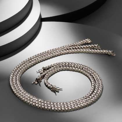 GABRIELLA - Simulated Diamond Tennis Necklace alternate image