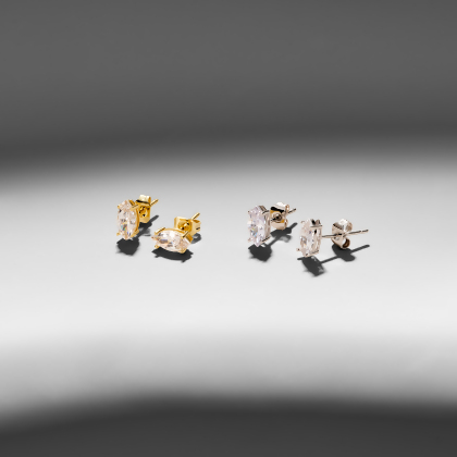 JOSEPHINE – Marquise Stud Earrings alternate image
