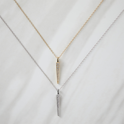 HEIDI - Pave Stick Necklace (SPECIAL) alternate image