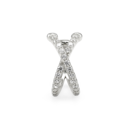 LUNA - X Pave Ear Cuff (SPECIAL) alternate image