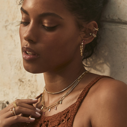 LUNA - X Pave Ear Cuff (SPECIAL) alternate image