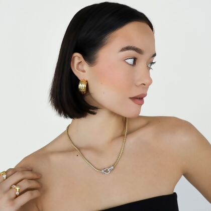 KENNEDY – Classic Stone Link Necklace alternate image