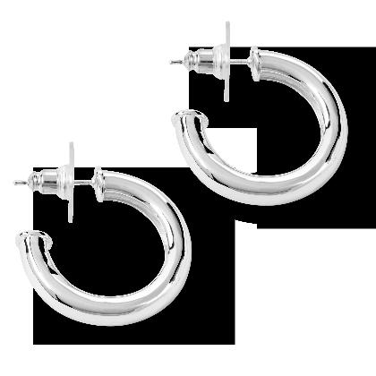 PARIS – Classic Tube Hoop Earrings alternate image