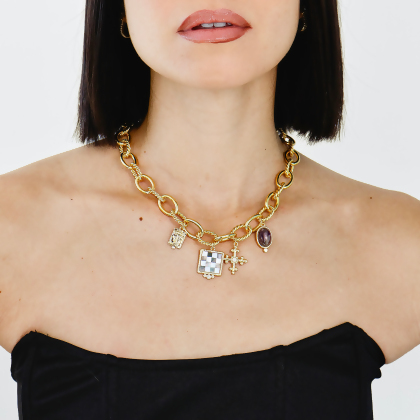 IVY – Chunky Charm Necklace alternate image