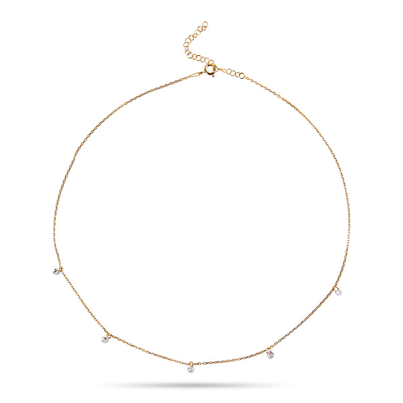 DESI - Pierced Round Cut Necklace