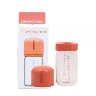 【韓國JOHANSON】 安心玻璃奶瓶160ML(高品質玻璃奶瓶 可替換其他寬口徑奶嘴)不含保護套跟奶嘴 