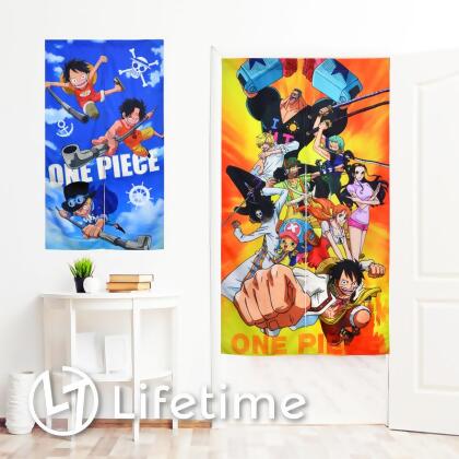 海賊王長型門簾 正版長門簾窗簾居家佈置航海王週年魯夫 Lifetime一生流行館 海賊長門簾 兄弟情誼 藍 From Lifetime一生流行館at Shop Com Tw