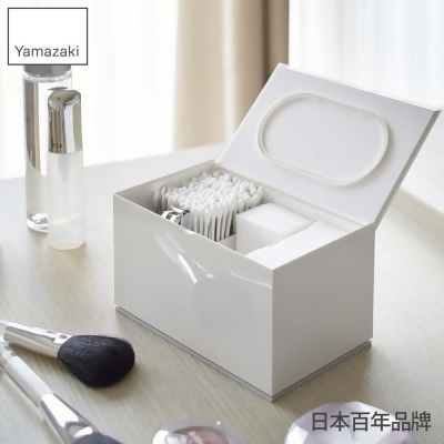 日本【YAMAZAKI】Veil生活小物分隔收納盒(白) 