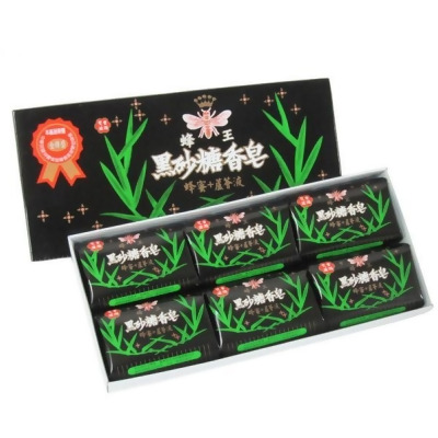 蜂王黑砂糖香皂-80g(6入x6盒) 