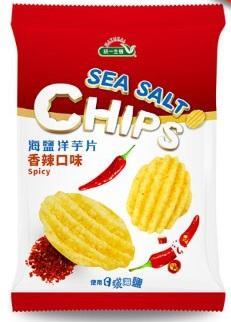 統一生機海鹽洋芋片/ 香辣口味 