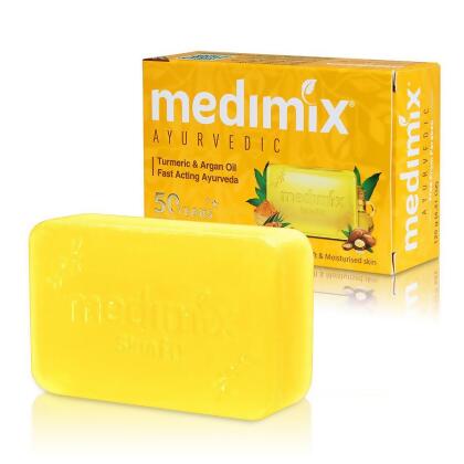 Medimix印度全新包裝版皇室藥草浴美肌皂/薑黃/125g-10入 