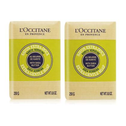 L'OCCITANE 歐舒丹 乳油木馬鞭草植物皂(250g)X2 
