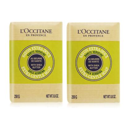 L'OCCITANE 歐舒丹 乳油木馬鞭草植物皂(100g)X2 