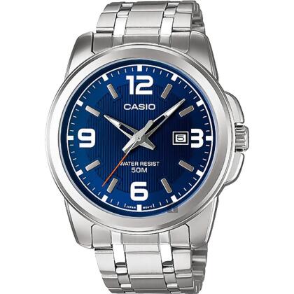 CASIO 卡西歐 紳士指針手錶-藍x銀(MTP-1314D-2A) 