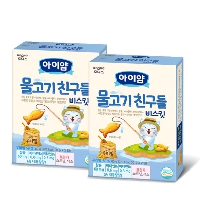 韓國ILDONG FOODIS日東 小魚造型餅乾 2入組 