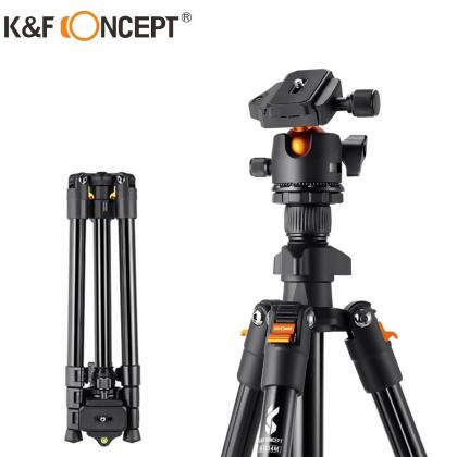 K&F Concept 便攜者 板扣式4節鋁合金三腳架 球型雲台 (KF09.101) 