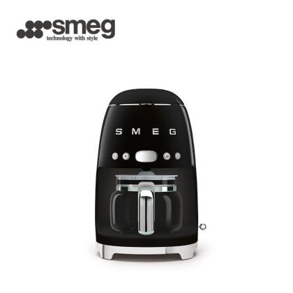 【SMEG】義大利復古美學 濾滴式咖啡機-耀岩黑 