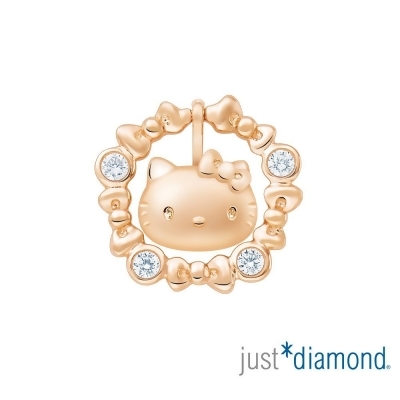【Just Diamond】Hello Kitty甜蜜環繞 鑽石單耳耳環 