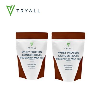 [台灣 TRYALL] 濃縮乳清蛋白粉-鐵觀音奶茶2入組 (500g/袋) 
