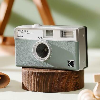 【Kodak 柯達】復古底片相機 Kodak Ektar H35 綠色 半格機 