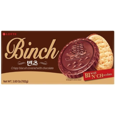 Lotte樂天BINCH巧克力餅乾 