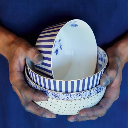 PIP STUDIO Royal Stripes Blue 碗12cm 