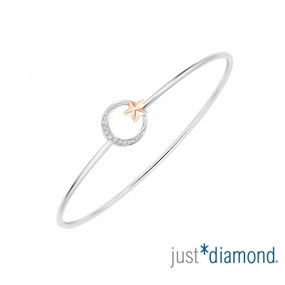【Just Diamond】18K金 星辰浪漫 鑽石手環(3號) 