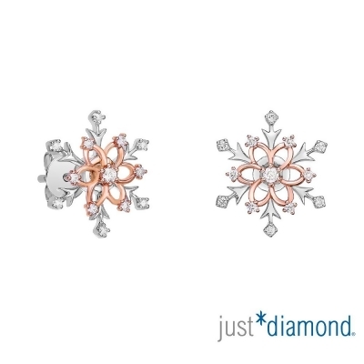 【Just Diamond】Whirling Snow 飛花 鑽石耳環 