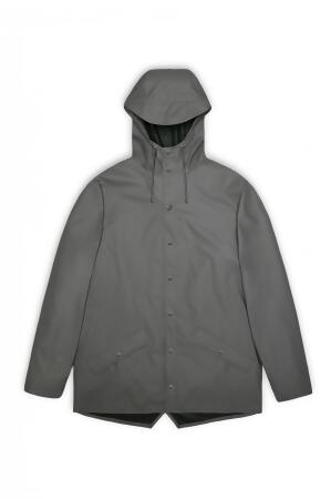 RAINS Jacket經典基本款防水外套/ Grey灰色/ S/ AW23 