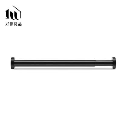 【好物良品】127-220cm_浴簾五金吊桿/ 黑色 