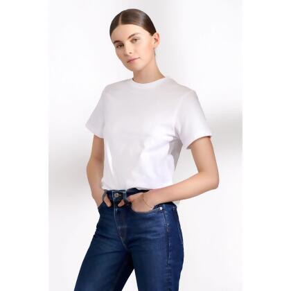 Bread & Boxers Crew-Neck Cotton 純有機棉女用圓領T/ 白/ XS 