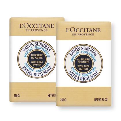 L'OCCITANE 歐舒丹 乳油木牛奶皂(250g)X2-公司貨 