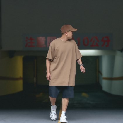 United Athle 7.1oz 頂級重磅T恤/ 深駝色/ M 