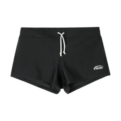 韓國 emis SWIM SHORTS 韓製 女款簡約抽繩泳褲 黑色BLACK/ M 