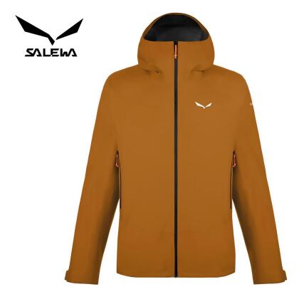 【SALEWA 義大利】PUEZ GORE-TEX PACLITE JACKET 男 輕量防水外套｜登山外套 機能風衣/ 金棕色/0910 (7021)/ 48 / M 