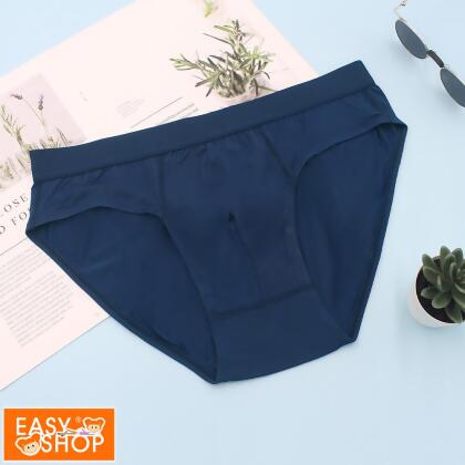【EASY SHOP】iONNO-天然植萃抗菌防臭透氣男士三角內褲-海軍藍/ L 